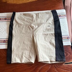 Anine Bing Tan and Black Bike Shorts